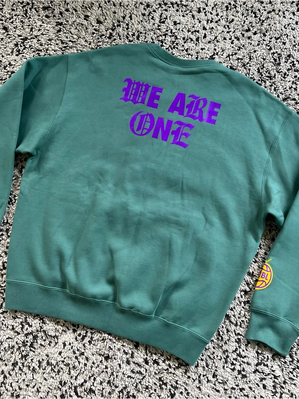 Nike Give Flowers EYBL Basketball Green Crewneck Sweatshirt Men’s Size Large